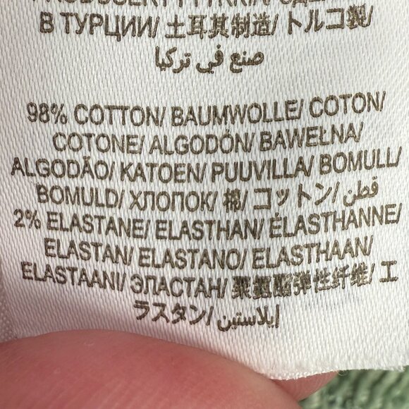 EUC Women's BODEN Denim Cord Girlfriend Pant Light Green | Size 12R - Picture 11 of 14